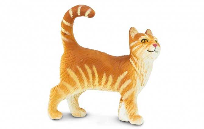 Kot rudy figurka dla dzieci Safari Ltd ręcznie malowana